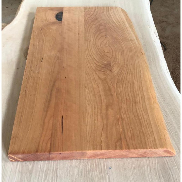 Waschtischplatte, Tischplatte, Kirsche, verleimt, einseitige Baumkante, 160x50x4cm